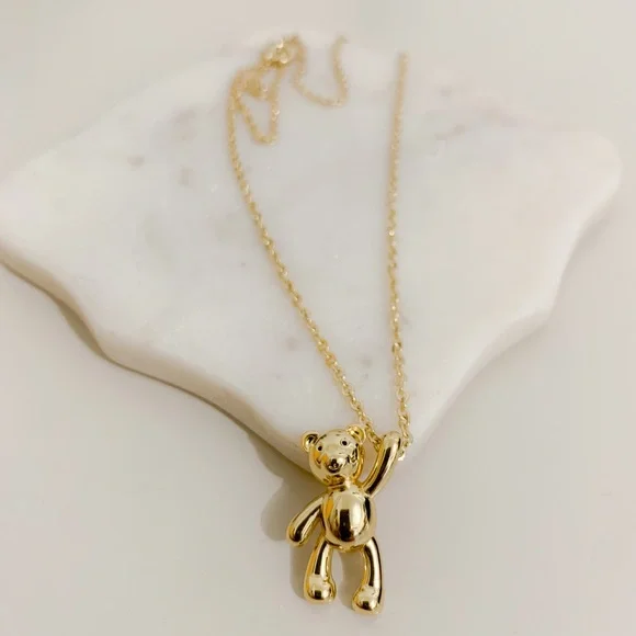 🐻Teddy Bear Necklace | 14k Gold Filled - Picture 2 of 9